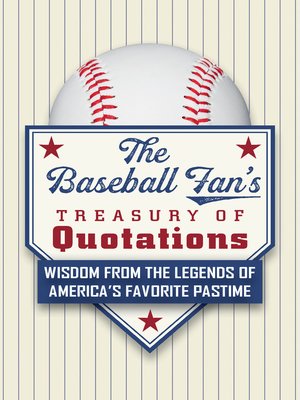 cover image of The Baseball Fan's Treasury of Quotations